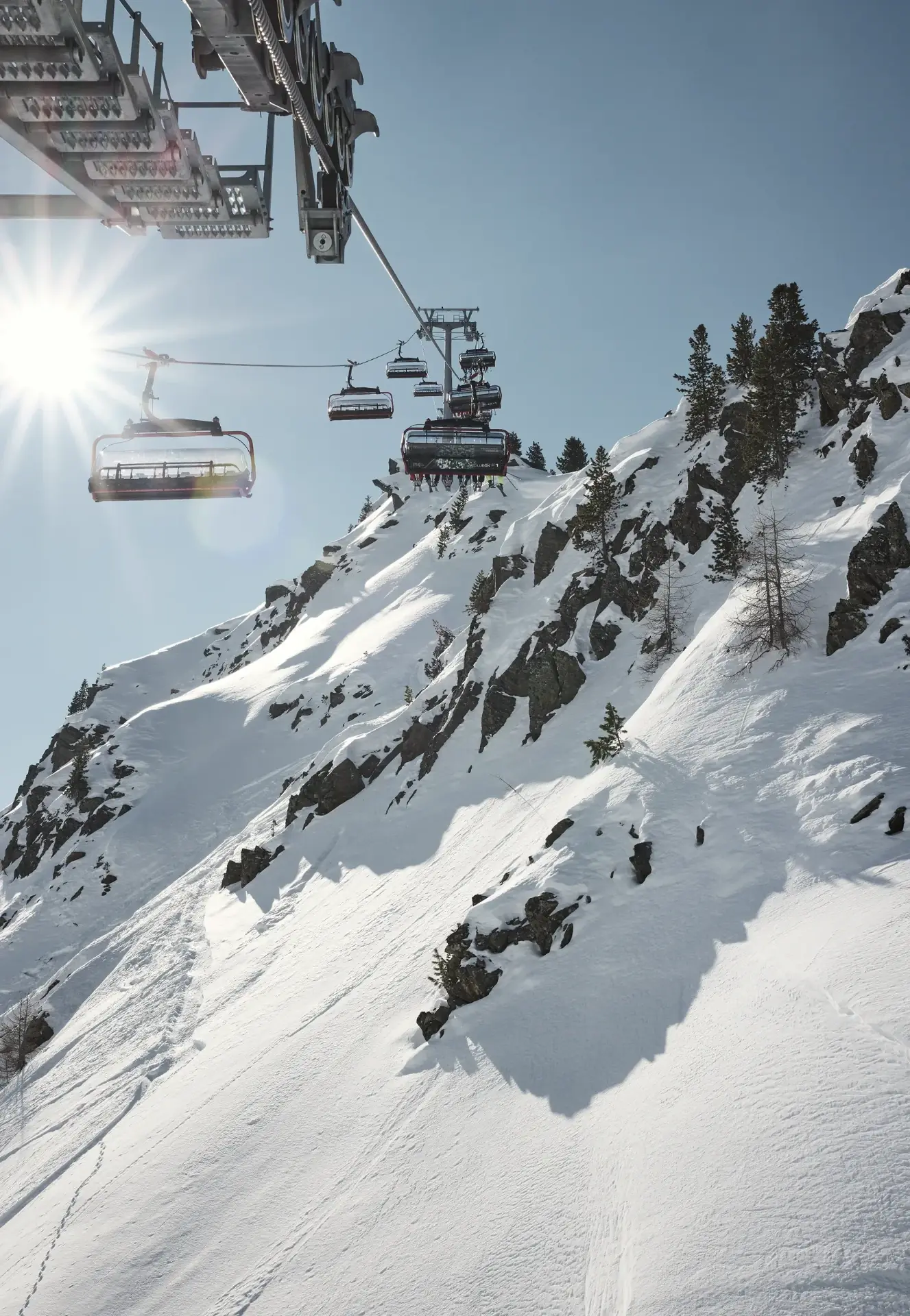 A skier on a slope in Ischgl