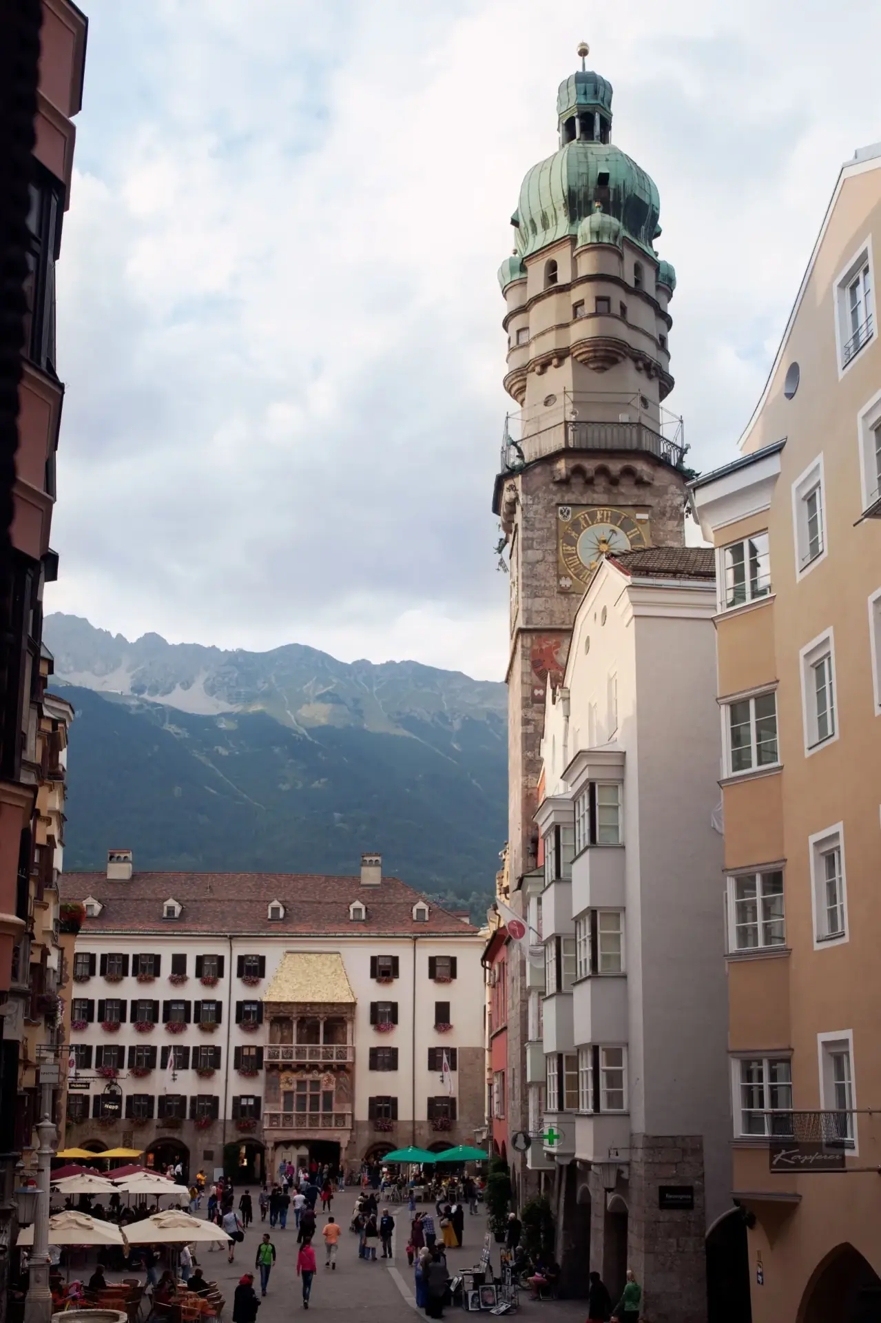 Innsbruck’s Old Town with the City Tower and the Golden Roof