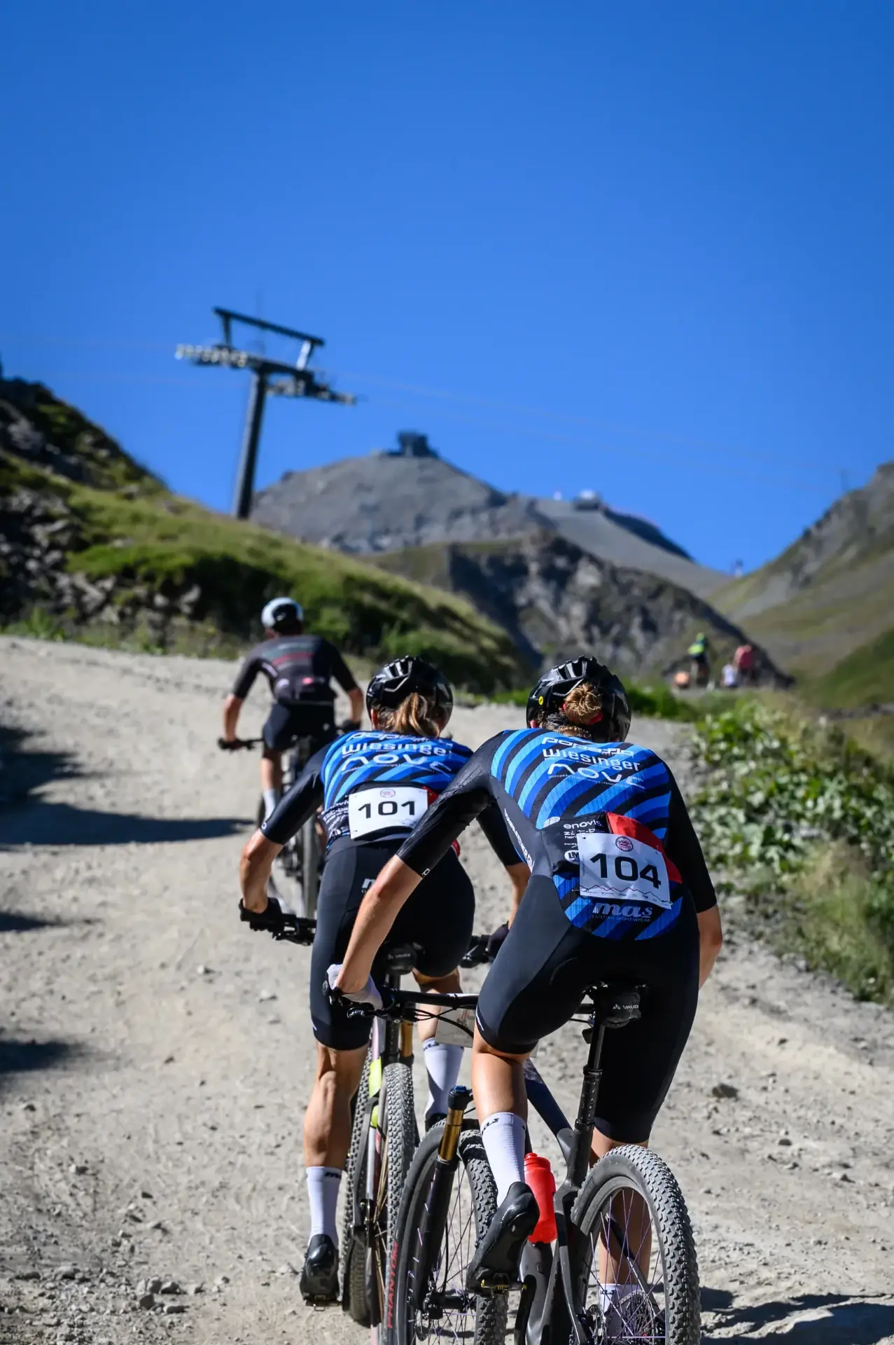 Mountainbiker:innen beim Ischgl Ironbike