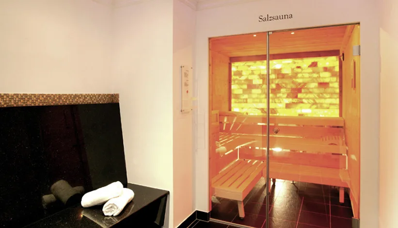 Salzsauna im Wellnessbereich des Hotel Gramaser